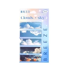 Set 5 bookmark nam châm với hình ảnh mây trời đẹp mắt.