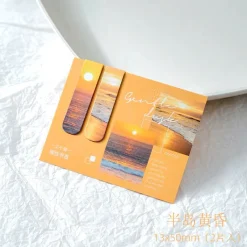 Bookmark mini hoàng hôn vàng bên biển