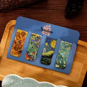 Bookmark set 4 chiếc với họa tiết tranh Van Gogh